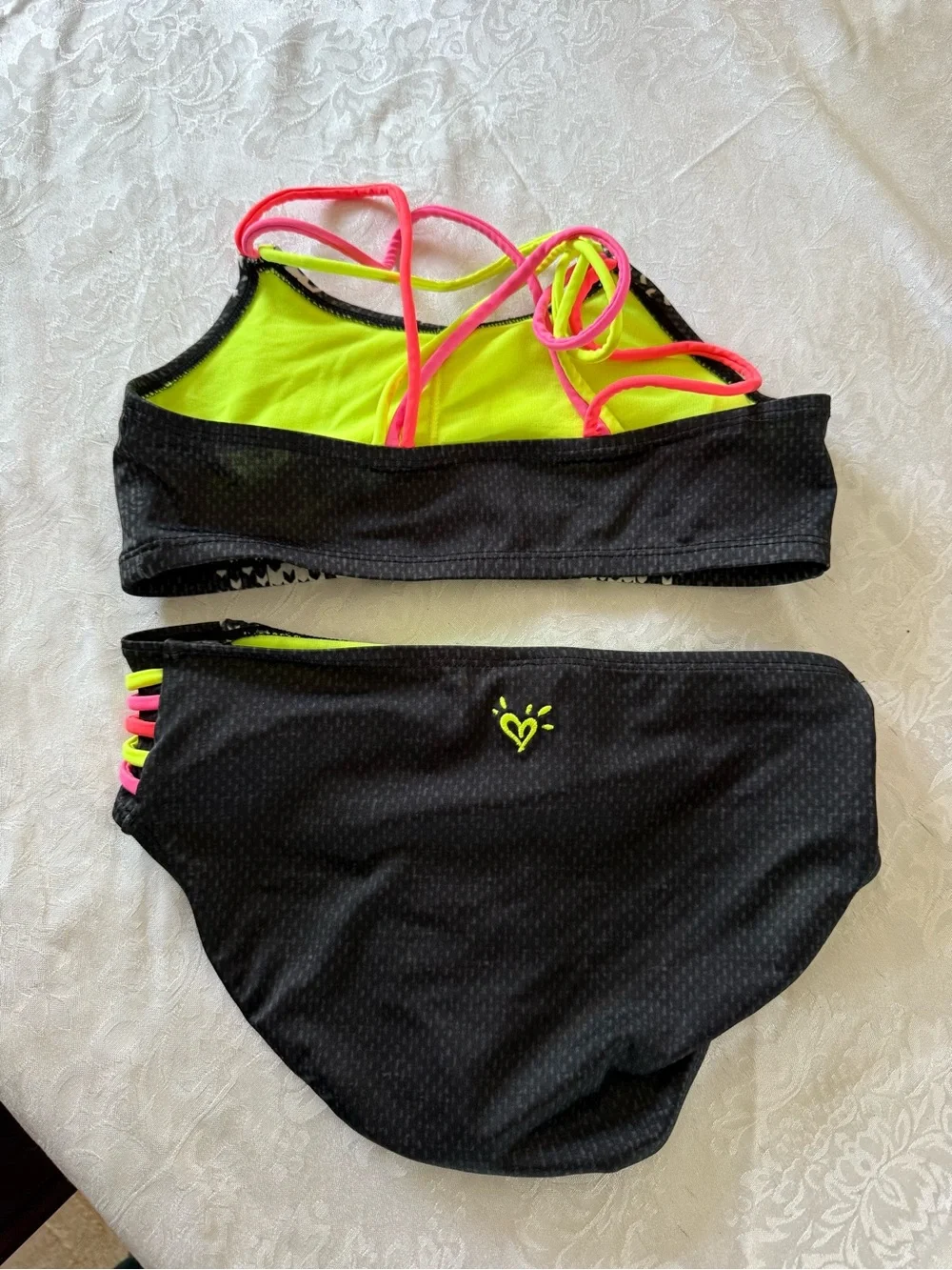 Justice 2 piece bathing suit size 12